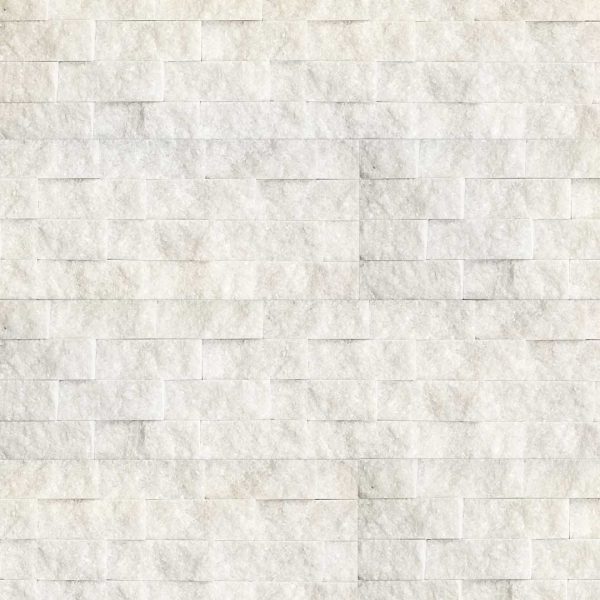 A601 Convex Crystal White Marble - Ledger Panel