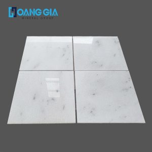 60 60 Grey Dot White Marble Tiles