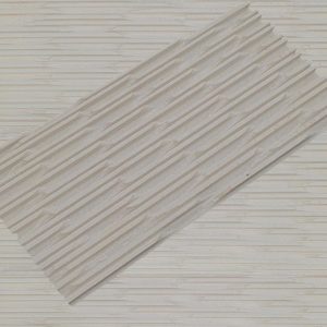 Comb Chiseled Milky White Marble 2