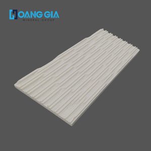 Comb Chiseled Milky White Marble pic 1725