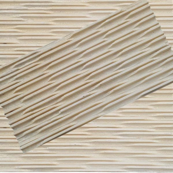 Comb Chiseled Yellow Marble 3