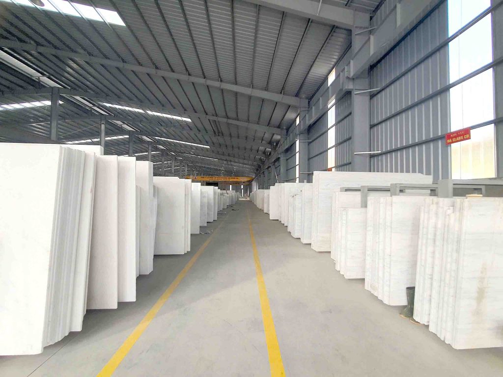 slab white mable