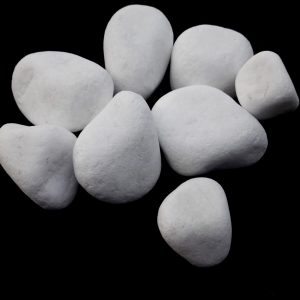 white pebbles